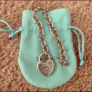 Tiffany Heart Tag Charm Bracelet